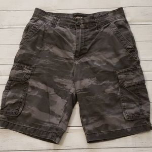 Carbon Camo Cargo Shorts